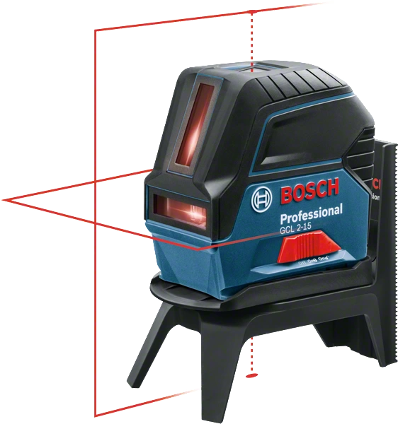 Nível laser vermelho GCL2-15 (gancho + maleta) BOSCH